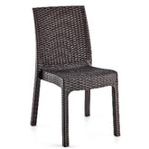 SILLA PLASTICA RATTAN S/BRAZ S005-MARRON