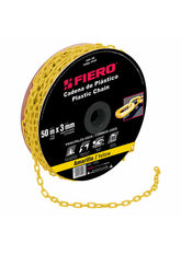 CADENA PLASTICA 3MM AMARILLA FIERO 44162
