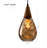 LAMPARA COLGANTE PL037 AMBER 16CM