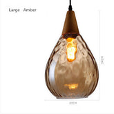 LAMPARA COLGANTE PL040 AMBER 20CM