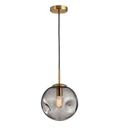 LAMPARA COLGANTE PL080 SMOKY GRAY 20CM