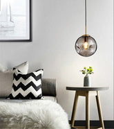 LAMPARA COLGANTE PL081 SMOKY GRAY 25CM