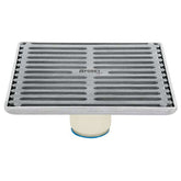 REJILLA CUADRADA 6 ACERO INOX 46048