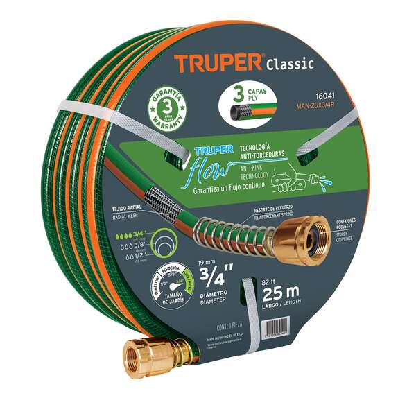 MANGUERA3 CAPAS 3/4X25 TRUPER T16041