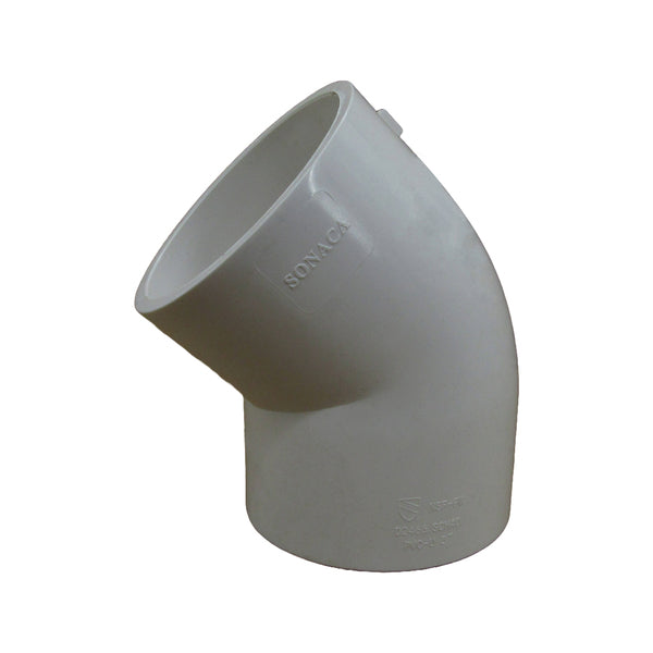 CODO PVC PRESION 1-1/2 X45