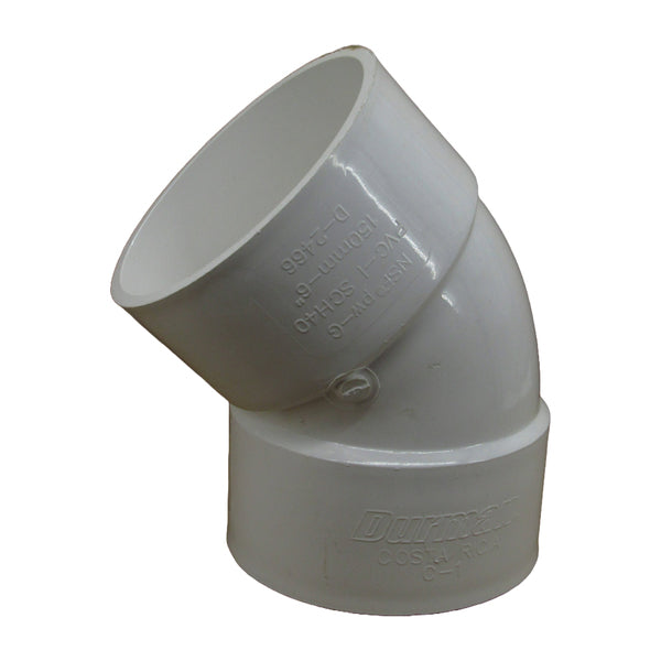 CODO PVC PRESION 6X45