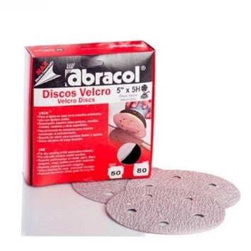 DISCO VELCRO ROJO ABRACOL #220 5X5H