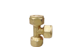 TEE TRES VIAS 12MM BRONCE