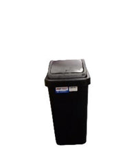 BASURERO C/VAIVEN 10L NEGRO BAS-10L