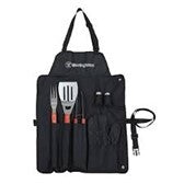 SET 5/1 UTENSILIO P/BBQ DELANTAL CK4007