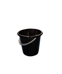 CUBETA C/TAPA 9L NEGRA CUB-9L***