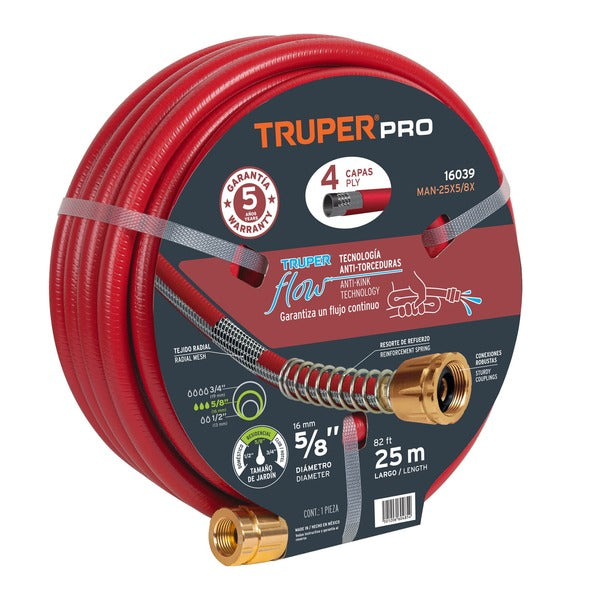 MANGUERA JARD S REF 5/8X25M 4C ROJ 16039