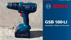 TALADRO ATORNILLADOR BOSCH 18V GSB180-LI