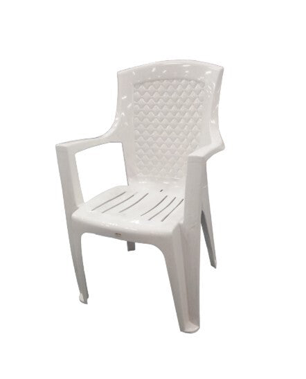 SILLA PLAST C/BRA POLTRON S002-A-BLANCA*