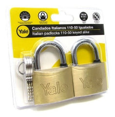 CANDADO YALE 110-50MM KA2 IGUAL. 2/1