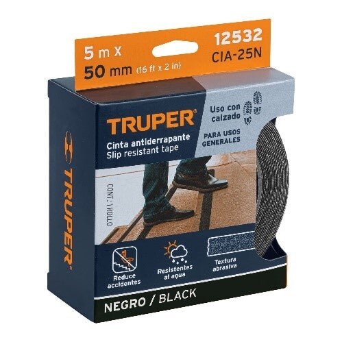 CINTA ANTIDERRAPA 5M NEG TP CAD-RN 12532