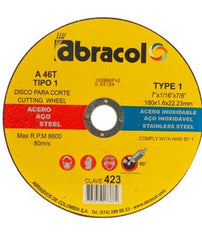 DISCO CORTE  INOX-METAL 7X1/16 ABRA T42