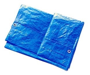 LONA AZUL EL FUERTE PLASTICA 18X24'