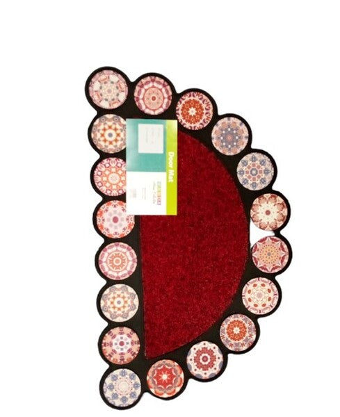 ALFOMBRA MEDIA LUNA ROJO 45CM X 75CM