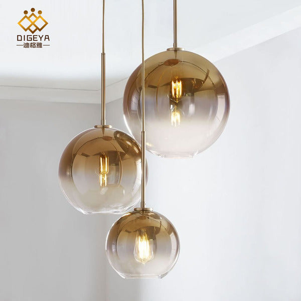 LAMPARA COLGANTE PL017 GOLD 20CM