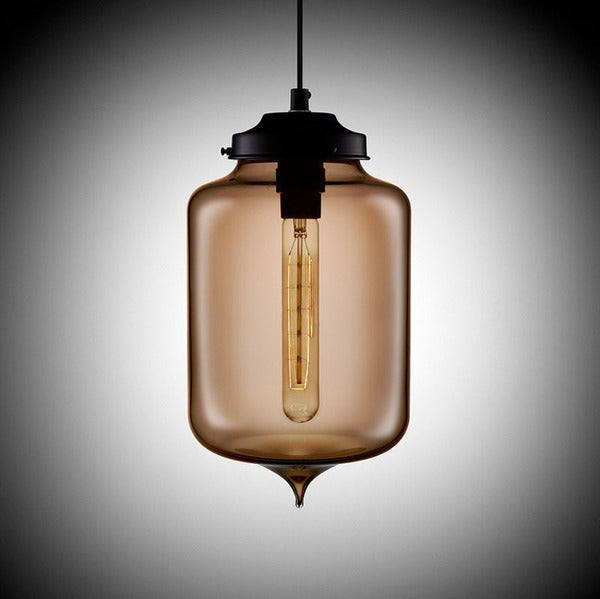 LAMPARA COLGANTE PL043 BROWN 175X270MM