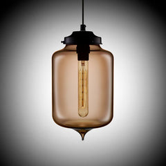 LAMPARA COLGANTE PL043 BROWN 175X270MM