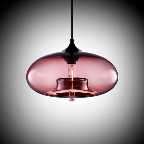 LAMPARA COLGANT PL049 ROSE RED 280X140MM