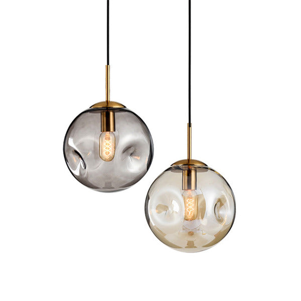 LAMPARA COLGANTE PL082 COGNAC 25CM