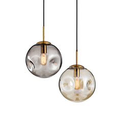 LAMPARA COLGANTE PL082 COGNAC 25CM