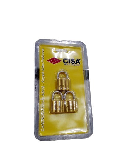 SET CANDADO CISA 30MM KA/3 12640073