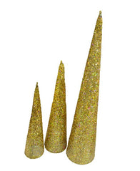 SET 3/1 ARBOL CONO GOLD 831-MX2429-684B