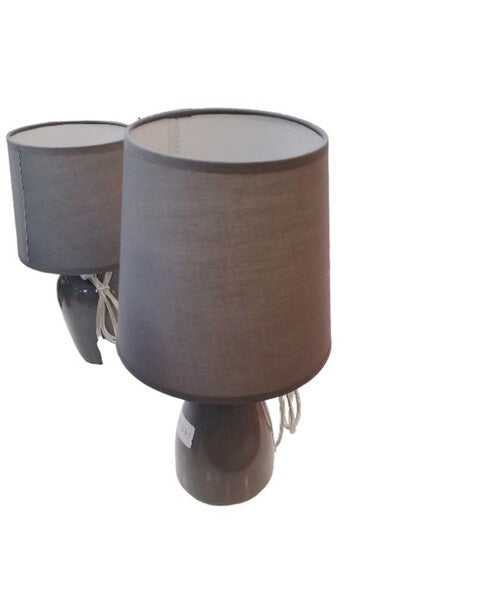 LAMP  MESA POTERRY E27 GRIS 8719  37CM