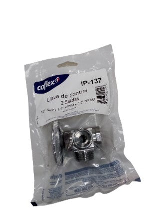 LLAVE ANG DOBLE COFLEX 1/2X1/2 LP-137