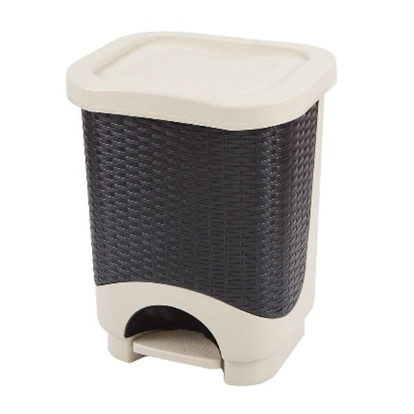 PAPELERA DUAL RATAN 32LT BEIGE 9002360