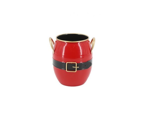 MACETERO 14.6X16.5X16.5CM ROJO