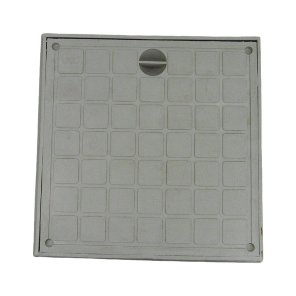 MARCO/TAPA PLASTICA 30X30CM GRIS TC30