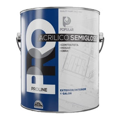 PINT. POP PRO SEMIGLOSS BLANCO  50 GL