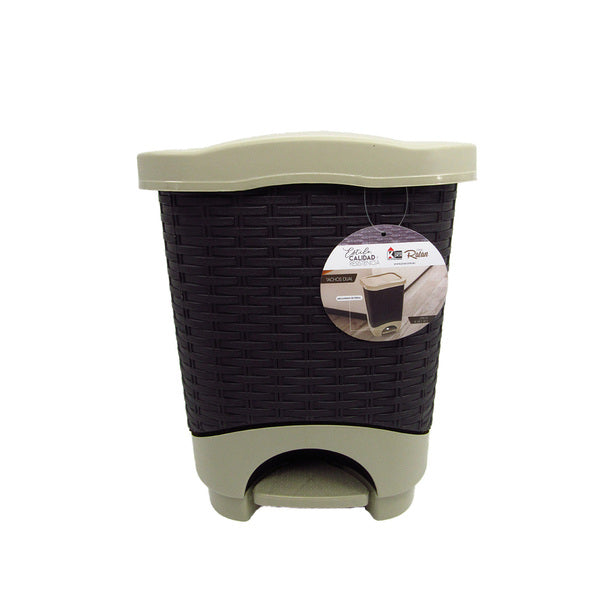 PAPELERA DUAL RATAN 08LT BEIGE 9002363