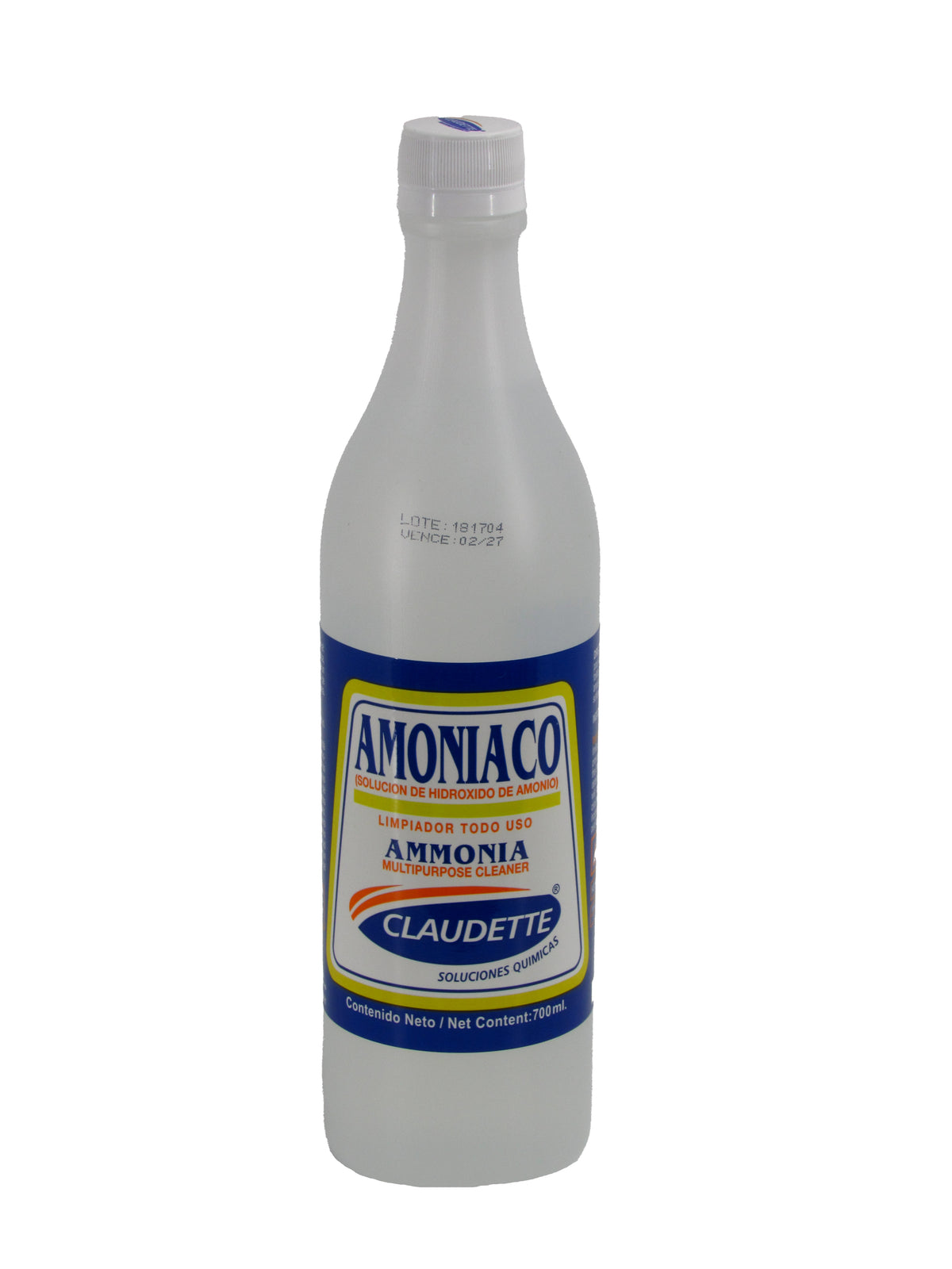 AMONIACO 700ML CLAUDETTE PVC
