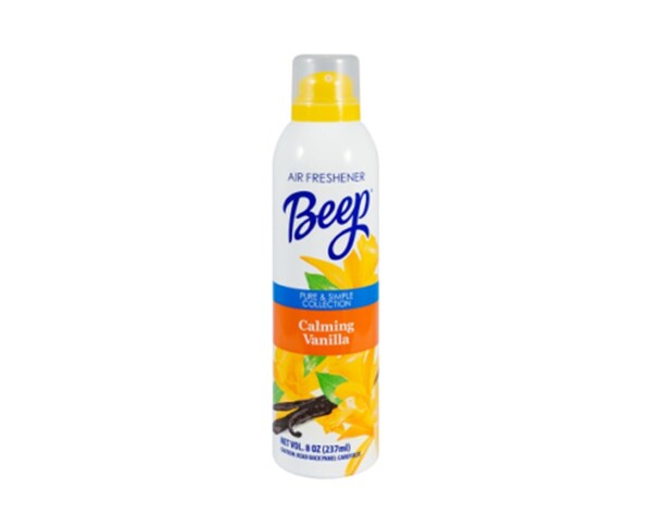 BEEP AIR FRESHENER-CALMING VAINILLA 8OZ.