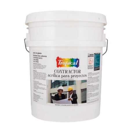 PINT. CONTRACTOR ACRIL. BLANCO 00 5GLS.