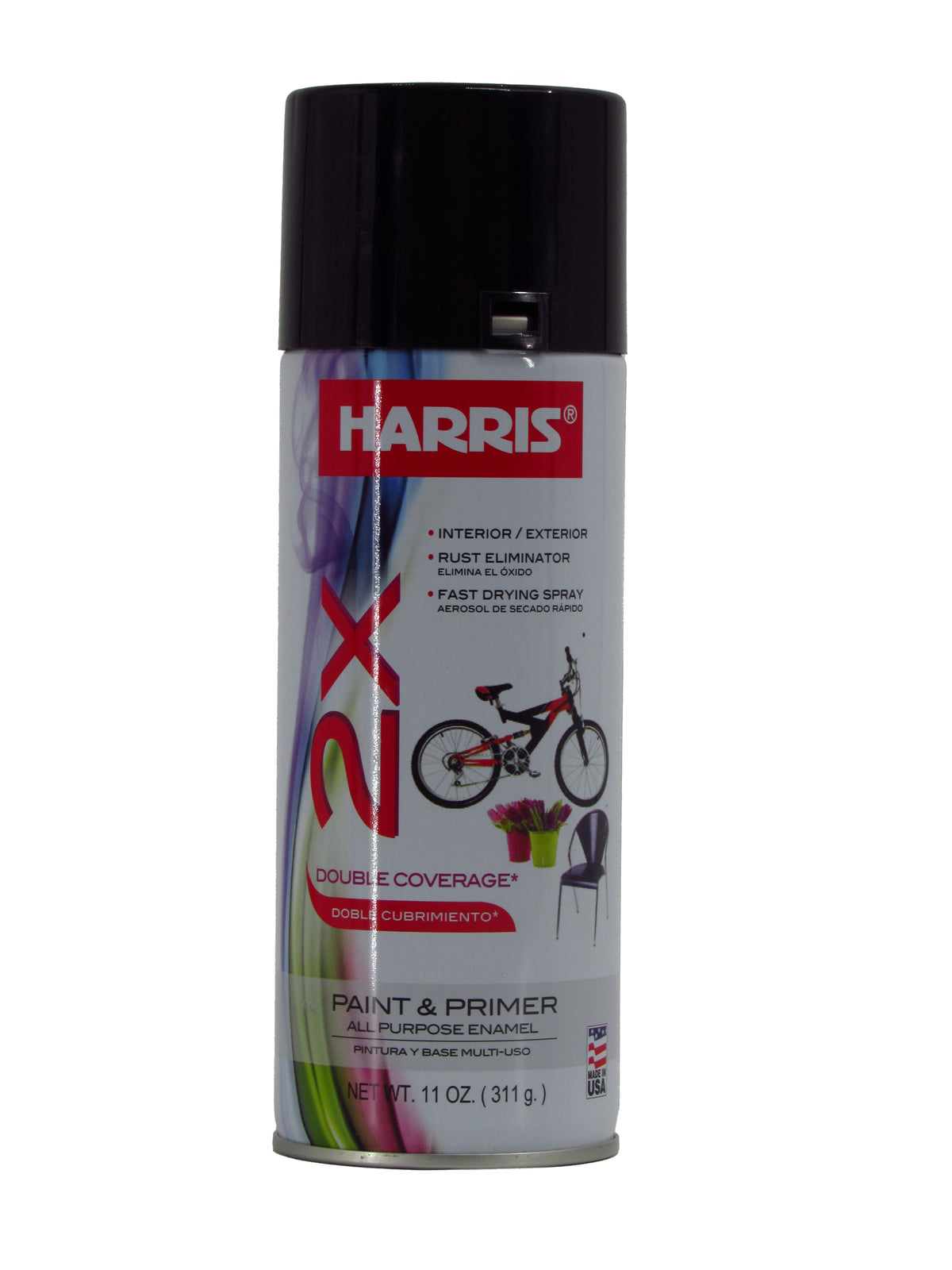 SPRAY HARRIS NEGRO C/BRILLO 38114