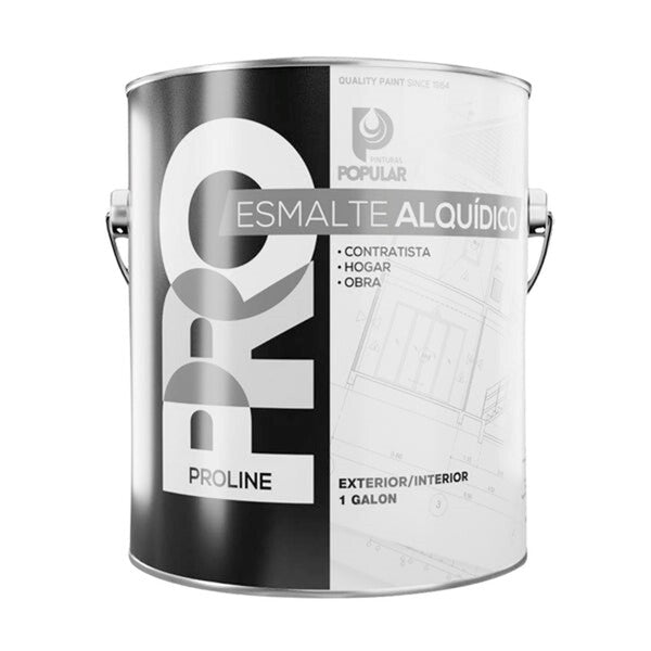 PINT. POP PRO ESMALTE ALQUI BLCO 250  GL