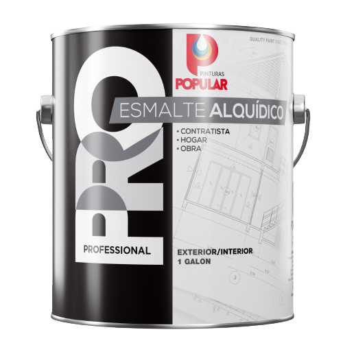 PINT. POP PRO ESMALTE GRIS PLATA 7001 GL