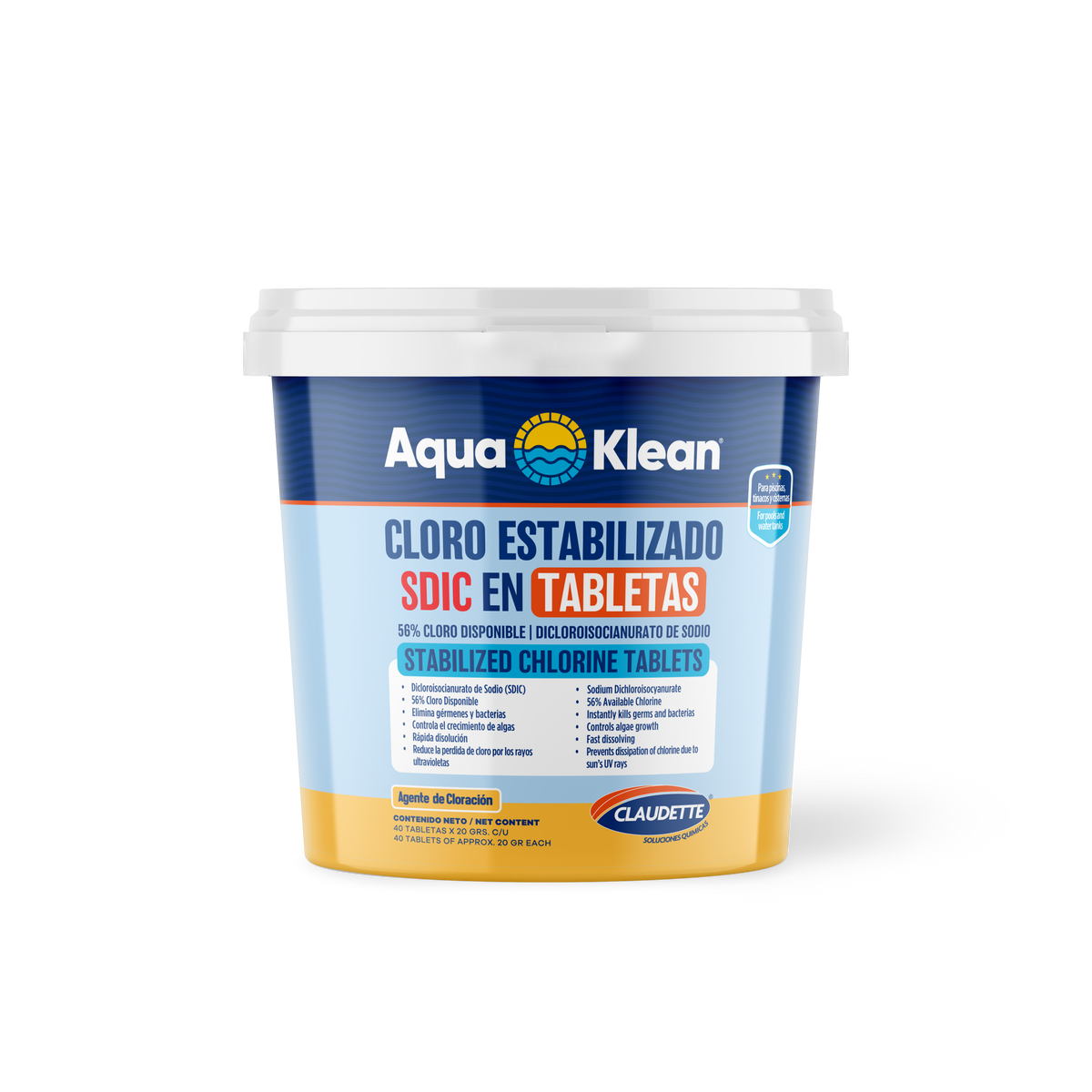 CLORO ESTAB SIDC 60% 40 PASTI 20G PI0067