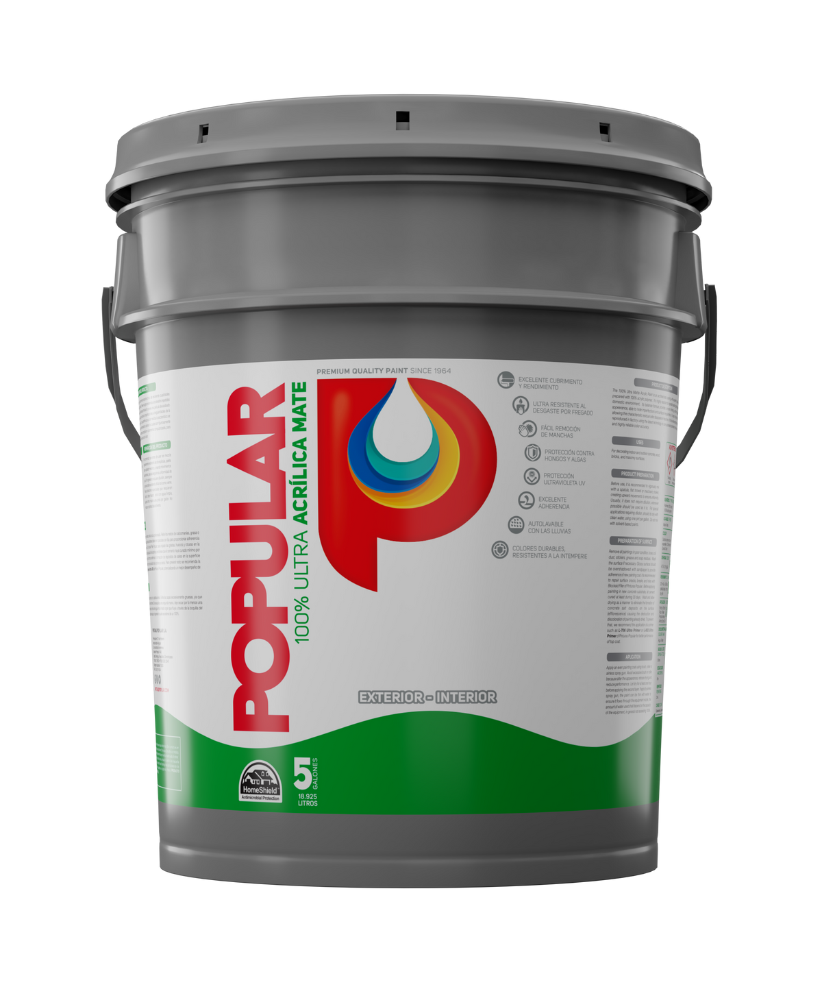 PINT. POP.ACRIL.BLCO.COLONIAL 66 CUBO