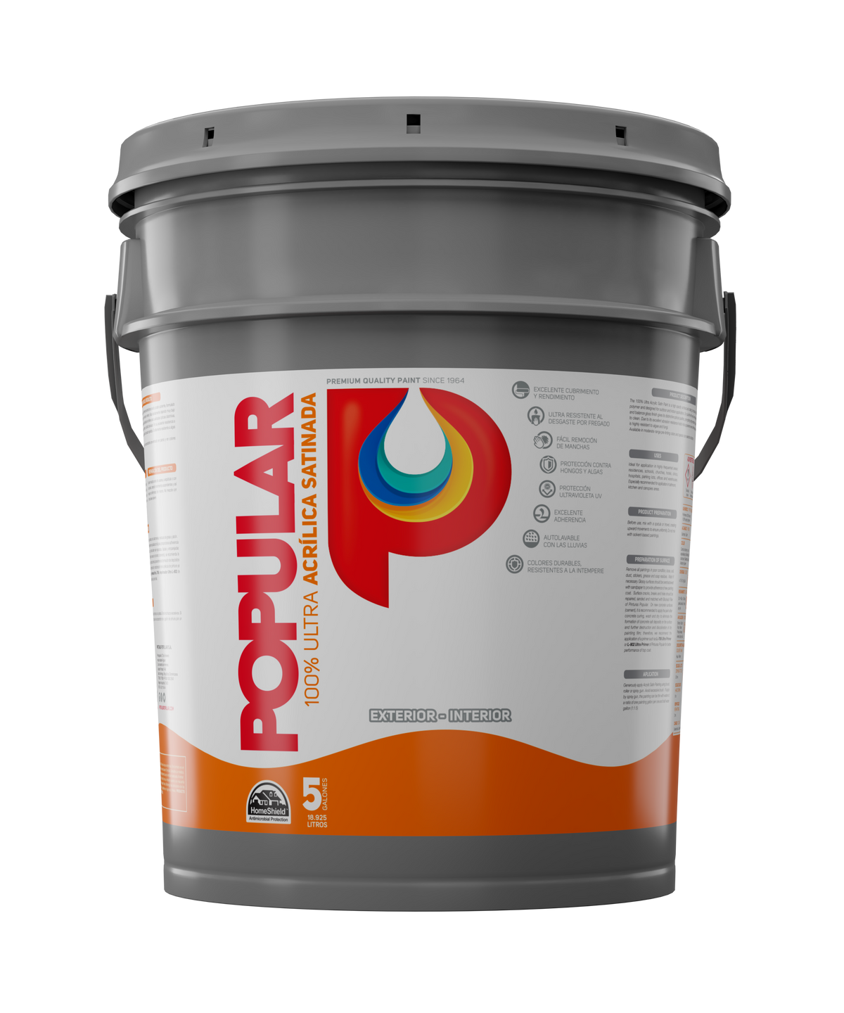 PINT. POP. SATINADA BLANCO COL. 66 5GLS