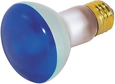 BOMBILLO R20 50W E26 AZUL SATCO S3202*